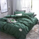 Housse de Couette Vert Foret élégante
