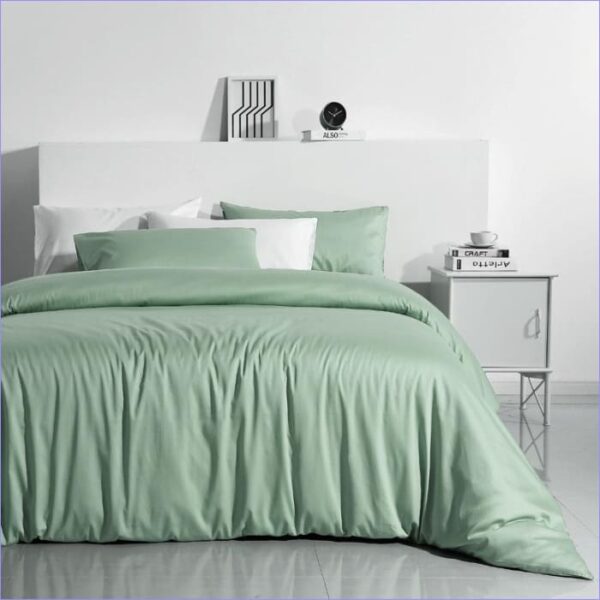 housse de couette vert sauge