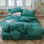 Housse de Couette Vert Turquoise élégante
