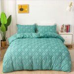 housse de couette verte opaline élégante
