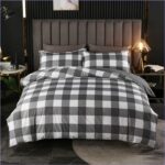 housse de couette vichy noir et blanc