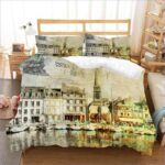 housse de couette ville vintage