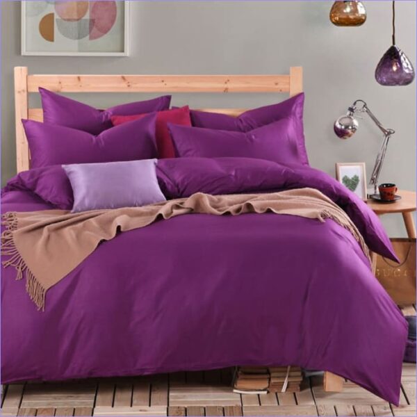 housse de couette violette
