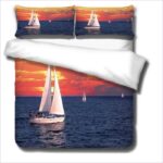 motif voilier sur couette