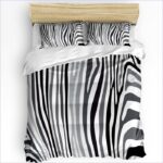 Housse de Couette Zébrée Noir et Blanc