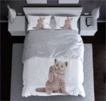 parure housse de couette chat